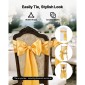 VEVOR Satin Chair Sashes Φιόγκοι, 100 τμχ. Κορδέλα καρέκλας, 7 x 108 ίντσες, χρυσή διακόσμηση δεξίωσης γάμου, για εκδηλώσεις γάμου Baby Shower Party Events Διακοσμητικό κάλυμμα καρέκλας δεξιώσεων