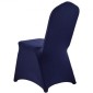 Καλύμματα καρέκλας VEVOR 50 τμχ Navy Blue, κάλυμμα καρέκλας Spandex από πολυεστέρα, Stretch slipcovers για δείπνο σε δείπνο σε γαμήλια πάρτι, Πλατεία μπροστινά καλύμματα καρέκλας, Ταιριάζει σε διαστάσεις καρέκλας έως 20,08 x 17,72 x 37,4 ίντσες