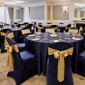 Καλύμματα καρέκλας VEVOR 50 τμχ Navy Blue, κάλυμμα καρέκλας Spandex από πολυεστέρα, Stretch slipcovers για δείπνο σε δείπνο σε γαμήλια πάρτι, Πλατεία μπροστινά καλύμματα καρέκλας, Ταιριάζει σε διαστάσεις καρέκλας έως 20,08 x 17,72 x 37,4 ίντσες