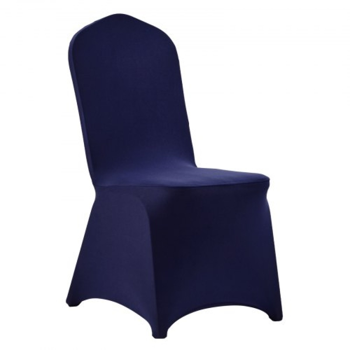 Καλύμματα καρέκλας VEVOR 50 τμχ Navy Blue, κάλυμμα καρέκλας Spandex από πολυεστέρα, Stretch slipcovers για δείπνο σε δείπνο σε γαμήλια πάρτι, Πλατεία μπροστινά καλύμματα καρέκλας, Ταιριάζει σε διαστάσεις καρέκλας έως 20,08 x 17,72 x 37,4 ίντσες