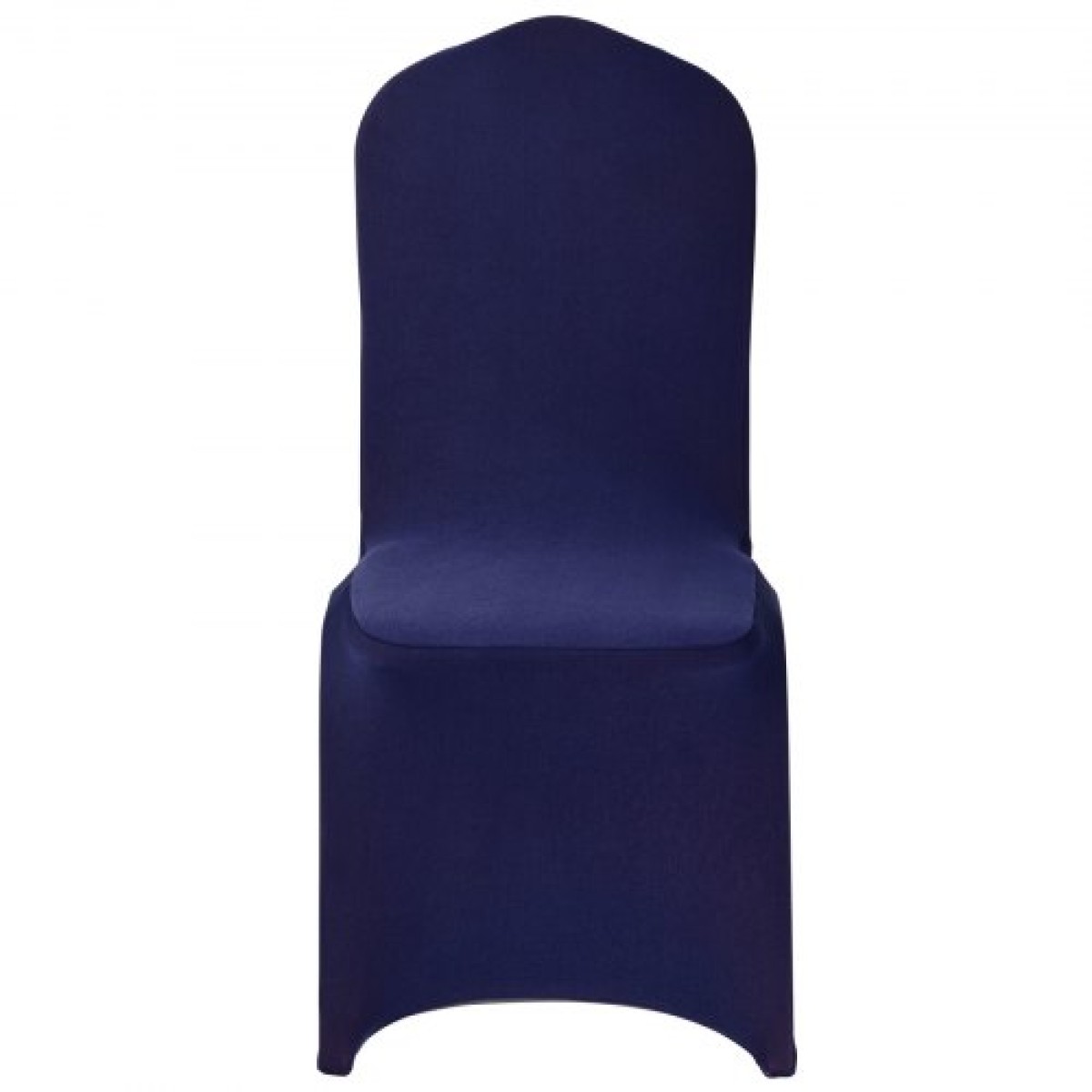 Καλύμματα καρέκλας VEVOR 50 τμχ Navy Blue, κάλυμμα καρέκλας Spandex από πολυεστέρα, Stretch slipcovers για δείπνο σε δείπνο σε γαμήλια πάρτι, Πλατεία μπροστινά καλύμματα καρέκλας, Ταιριάζει σε διαστάσεις καρέκλας έως 20,08 x 17,72 x 37,4 ίντσες