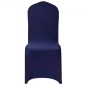 Καλύμματα καρέκλας VEVOR 50 τμχ Navy Blue, κάλυμμα καρέκλας Spandex από πολυεστέρα, Stretch slipcovers για δείπνο σε δείπνο σε γαμήλια πάρτι, Πλατεία μπροστινά καλύμματα καρέκλας, Ταιριάζει σε διαστάσεις καρέκλας έως 20,08 x 17,72 x 37,4 ίντσες