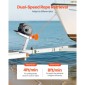 VEVOR Electric Boat Winch, 12V DC 300W, Reversible Electric Trailer Winch για σκάφη έως 900 kg, Power-in, Power-Out και Freewheel Operations για σκάφη με ενσύρματο τηλεχειριστήριο και μανιβέλα χειρός