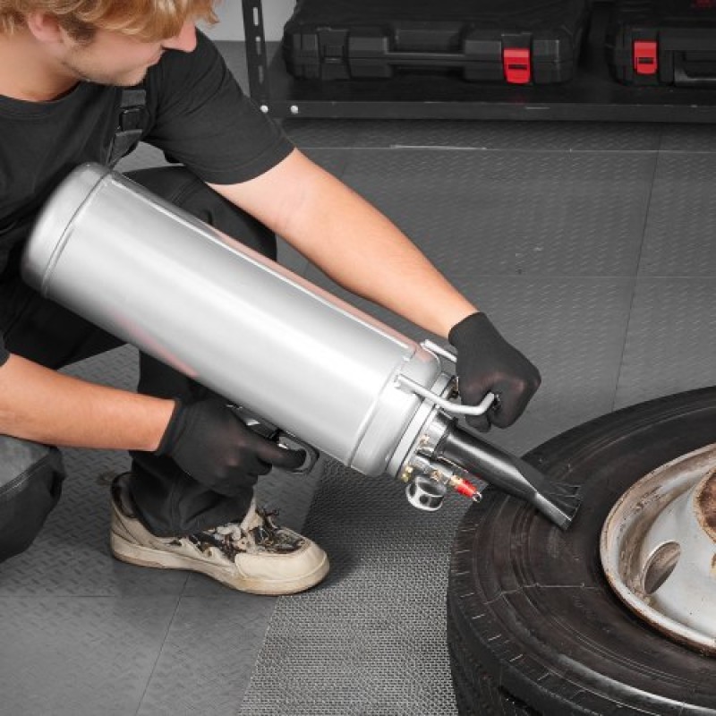 VEVOR Portable Tire Bead Seat, 2,6 Gal/10 L Air Bead Blaster, Handheld Tire Inflator Tool, 87-116 PSI Operating Pressure, Trigger Seating Inflator for Car, Compact SUV, Light Truck, E-Bike, RV, ATV