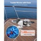 VEVOR Vertical Fishing Windlass, 12V DC 600W, Windlass Anchor Systems Κατάλληλο για 6,35 mm αλυσίδα ή νάιλον σχοινί 14,3 & 15,9 mm, Max Pull 320 kg, 316 Ανοξείδωτη κατασκευή, για σκάφη 6-11 m