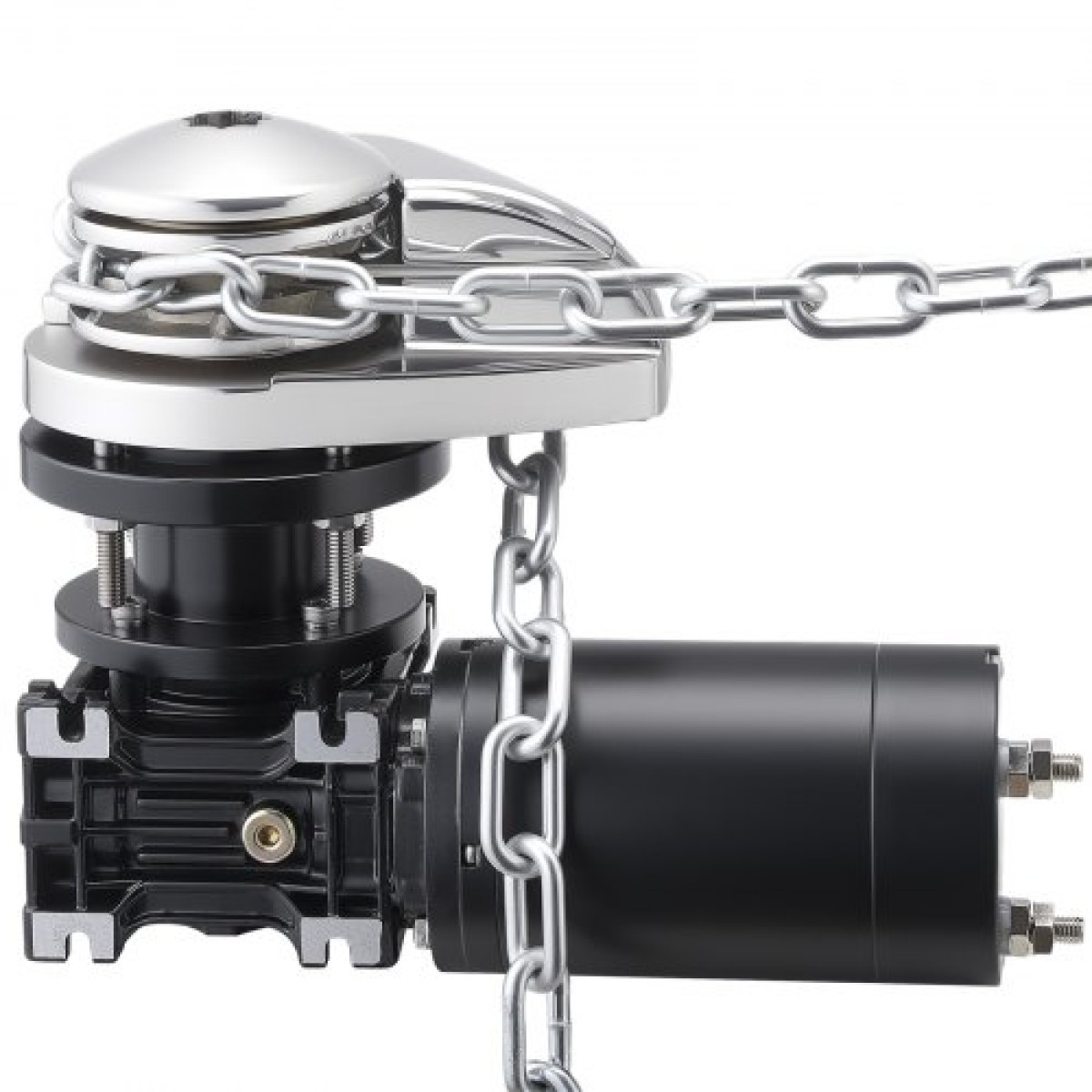 VEVOR Vertical Fishing Windlass, 12V DC 600W, Windlass Anchor Systems Κατάλληλο για 6,35 mm αλυσίδα ή νάιλον σχοινί 14,3 & 15,9 mm, Max Pull 320 kg, 316 Ανοξείδωτη κατασκευή, για σκάφη 6-11 m