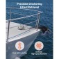 VEVOR Vertical Fishing Windlass, 12V DC 600W, Windlass Anchor Systems Κατάλληλο για 6,35 mm αλυσίδα ή νάιλον σχοινί 14,3 & 15,9 mm, Max Pull 320 kg, 316 Ανοξείδωτη κατασκευή, για σκάφη 6-11 m