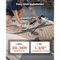 VEVOR Vertical Fishing Windlass, 12V DC 600W, Windlass Anchor Systems Κατάλληλο για 6,35 mm αλυσίδα ή νάιλον σχοινί 14,3 & 15,9 mm, Max Pull 320 kg, 316 Ανοξείδωτη κατασκευή, για σκάφη 6-11 m