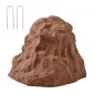 VEVOR Faux Rock Cover, Υπαίθριο κάλυμμα αντλίας ψεύτικου βράχου, ρεαλιστική φυσική υφή, ελαφρύ και ανθεκτικό στις καιρικές συνθήκες Τεχνητός ογκόλιθος από πολυρείνη για εξωραϊσμό Διακόσμηση αυλής κήπου, καφέ, μικρού μεγέθους