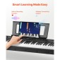 VEVOR Weighted Digital Piano, 88 Πλήκτρα Πλήρως Ζυγισμένο, Ηλεκτρικό Πιάνο Διπλό Πληκτρολόγιο & Ηχεία με X Stand, Sustain Pedal, Λειτουργία εγγραφής, 280 τόνους, Ασύρματη σύνδεση, για αρχάριους, Μαύρο