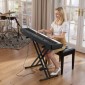 VEVOR Weighted Digital Piano, 88 Πλήκτρα Πλήρως Ζυγισμένο, Ηλεκτρικό Πιάνο Διπλό Πληκτρολόγιο & Ηχεία με X Stand, Sustain Pedal, Λειτουργία εγγραφής, 280 τόνους, Ασύρματη σύνδεση, για αρχάριους, Μαύρο