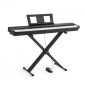 VEVOR Weighted Digital Piano, 88 Πλήκτρα Πλήρως Ζυγισμένο, Ηλεκτρικό Πιάνο Διπλό Πληκτρολόγιο & Ηχεία με X Stand, Sustain Pedal, Λειτουργία εγγραφής, 280 τόνους, Ασύρματη σύνδεση, για αρχάριους, Μαύρο