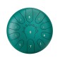 VEVOR Steel Tongue Drum, 25,4cm 11 Notes Rain Drum for Outside Garden, C Major Musical Drums with Music Book & Mallets, Percussion Instrument for Meditation Yoga Beginner Musical Education, Green