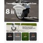 VEVOR Electric Trailer Dolly, 2,5 T Ρυμουλκούμενη ικανότητα, 380W 12V Μηχανοκίνητος τροχός Jockey με 7 m/min Ταχύτητα κίνησης, 31-63 cm Ρυθμιζόμενο ύψος σφιγκτήρα & 20,3 cm ελαστικό από καουτσούκ, Για κινούμενο τροχόσπιτο