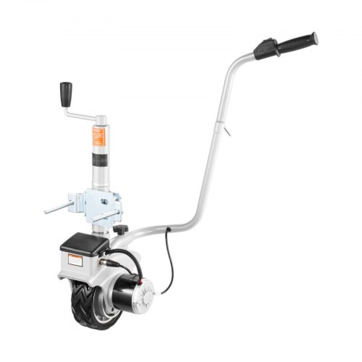 VEVOR Electric Trailer Dolly, 2,5 T Ρυμουλκούμενη ικανότητα, 380W 12V Μηχανοκίνητος τροχός Jockey με 7 m/min Ταχύτητα κίνησης, 31-63 cm Ρυθμιζόμενο ύψος σφιγκτήρα & 20,3 cm ελαστικό από καουτσούκ, Για κινούμενο τροχόσπιτο