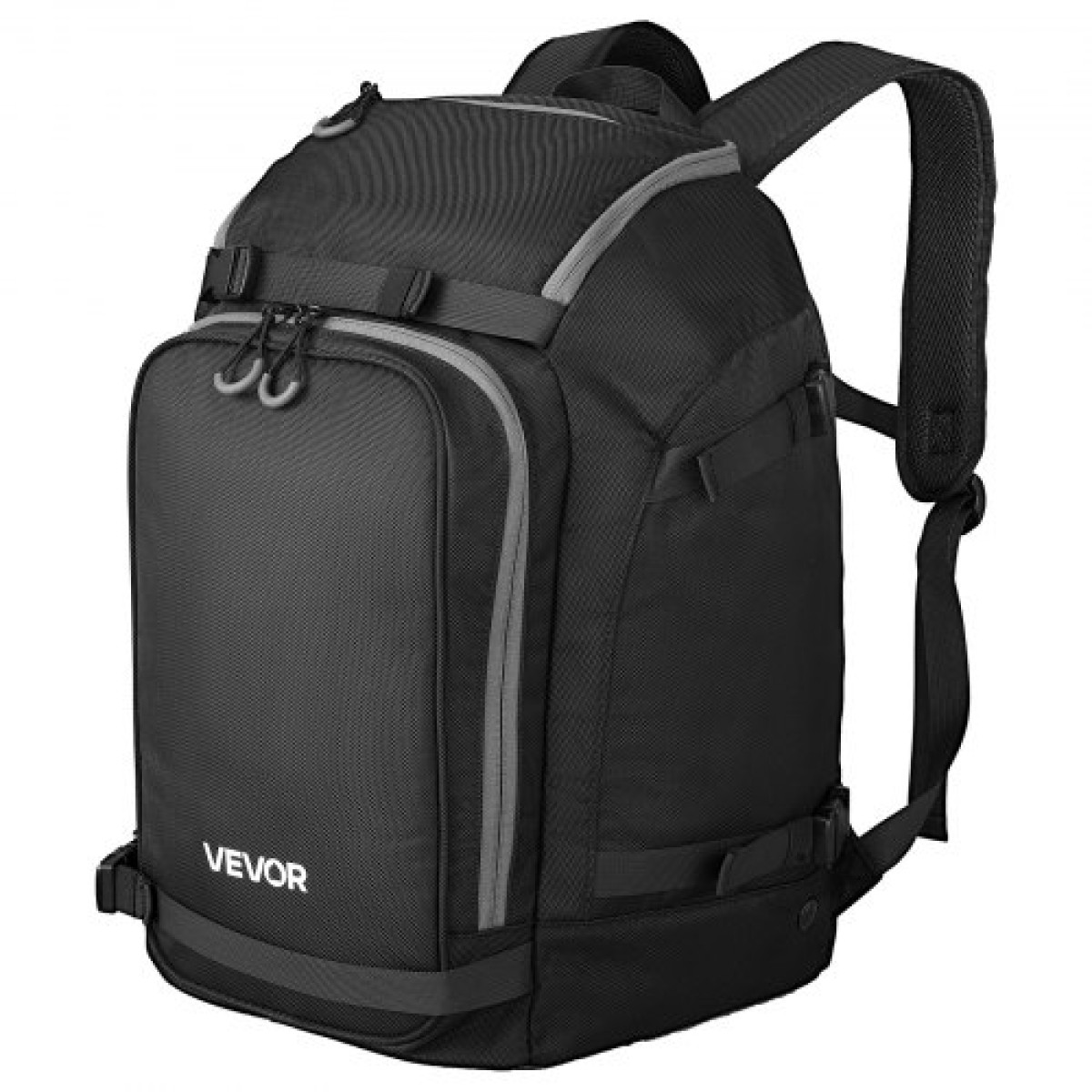 Τσάντα για μπότες σκι VEVOR, 55L, Σακίδιο πλάτης ταξιδιού για μπότες Snowboard για άνδρες Γυναικείο, με αδιάβροχο εξωτερικό & κάτω μέρος, ανθεκτικό 1680D Oxford, Τσάντα για σκι, Snowboard, Κράνος, Γυαλιά, Γάντια, Αξεσουάρ (Μαύρο)