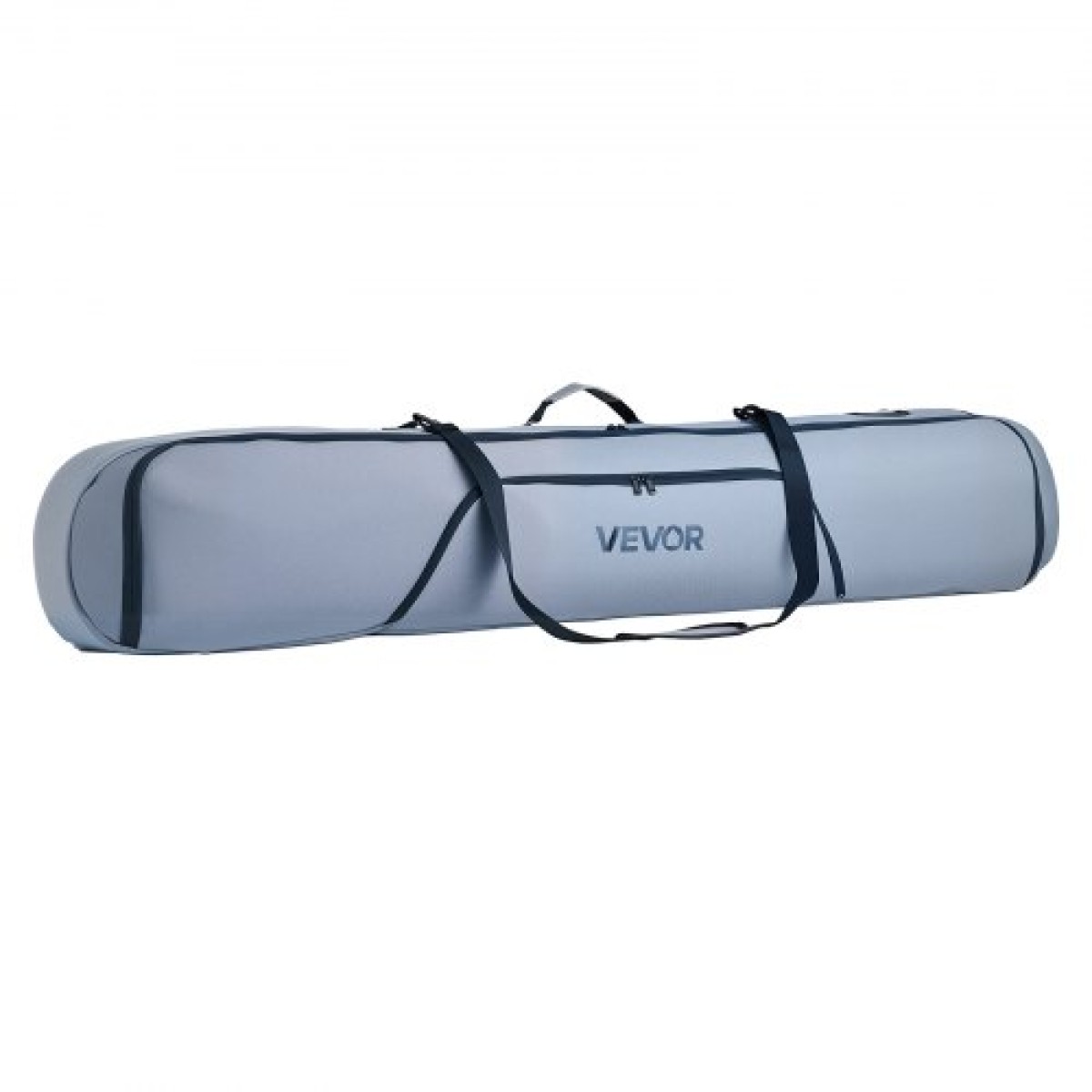 Τσάντα VEVOR Snowboard, έως 65 ίντσες/165 εκ., Επενδυμένη τσάντα για σκι και σνόουμπορντ για αεροπορικά ταξίδια, 600D αδιάβροχο ύφασμα Oxford, με ρυθμιζόμενους εσωτερικούς ιμάντες, για μπότες κράνους γυαλιά γυαλιά γυαλιά σκι (Γκρι)