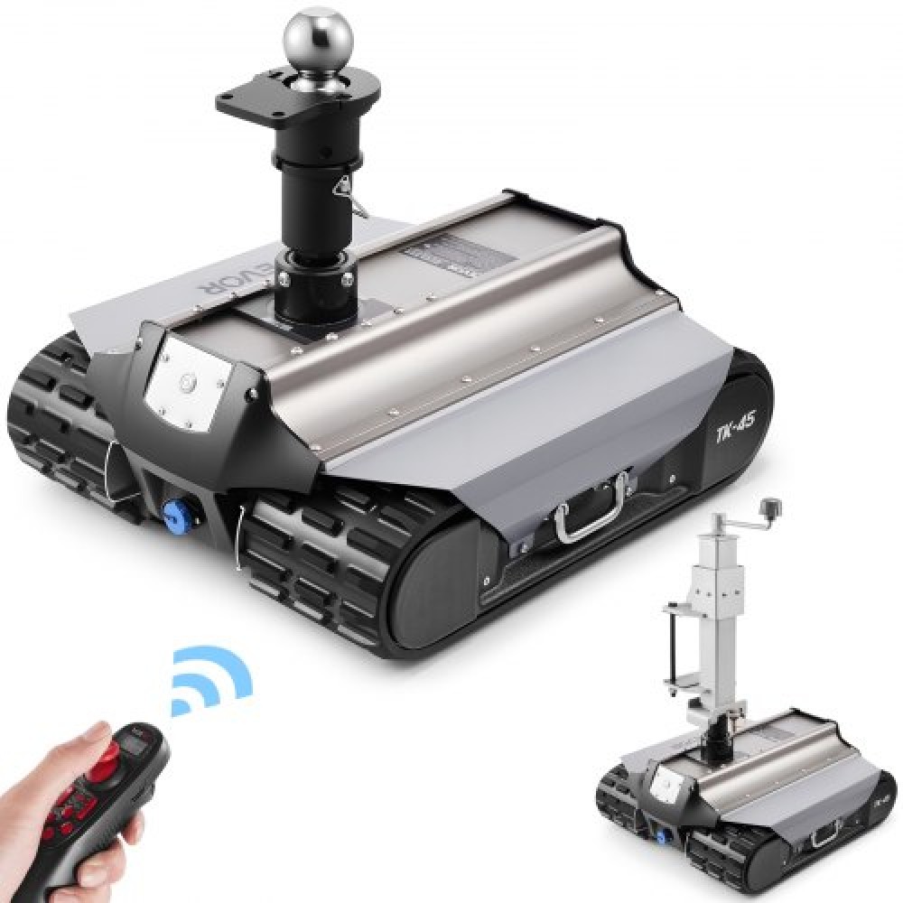 VEVOR Electric Trailer Mover, 4082 kg Μέγιστη ικανότητα ρυμούλκησης, Τηλεκατευθυνόμενος μεταφορέας τρέιλερ με ασύρματη εμβέλεια 100 m, Μηχανοκίνητο κιτ τρόλεϊ τροχόσπιτου ταιριάζει για Camper RV Caravan Boat Trailer Jack