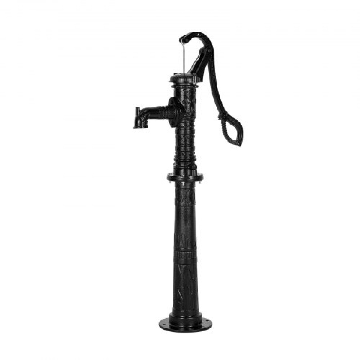 Αντλία VEVOR Well Hand Pitcher Pump, Max Lift 20 ft, Χειροκίνητη Αντλία Νερού από Αντίκες Χυτοσίδηρο με Βάση Ανύψωσης, NPT 1-1/4 σε σύνδεση, Εύκολη εγκατάσταση, για εξωτερικό κήπο, λίμνη, αυλή, αγρόκτημα, μαύρο