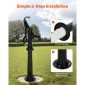 Αντλία VEVOR Well Hand Pitcher Pump, Max Lift 20 ft, Χειροκίνητη Αντλία Νερού από Αντίκες Χυτοσίδηρο με Βάση Ανύψωσης, NPT 1-1/4 σε σύνδεση, Εύκολη εγκατάσταση, για εξωτερικό κήπο, λίμνη, αυλή, αγρόκτημα, μαύρο