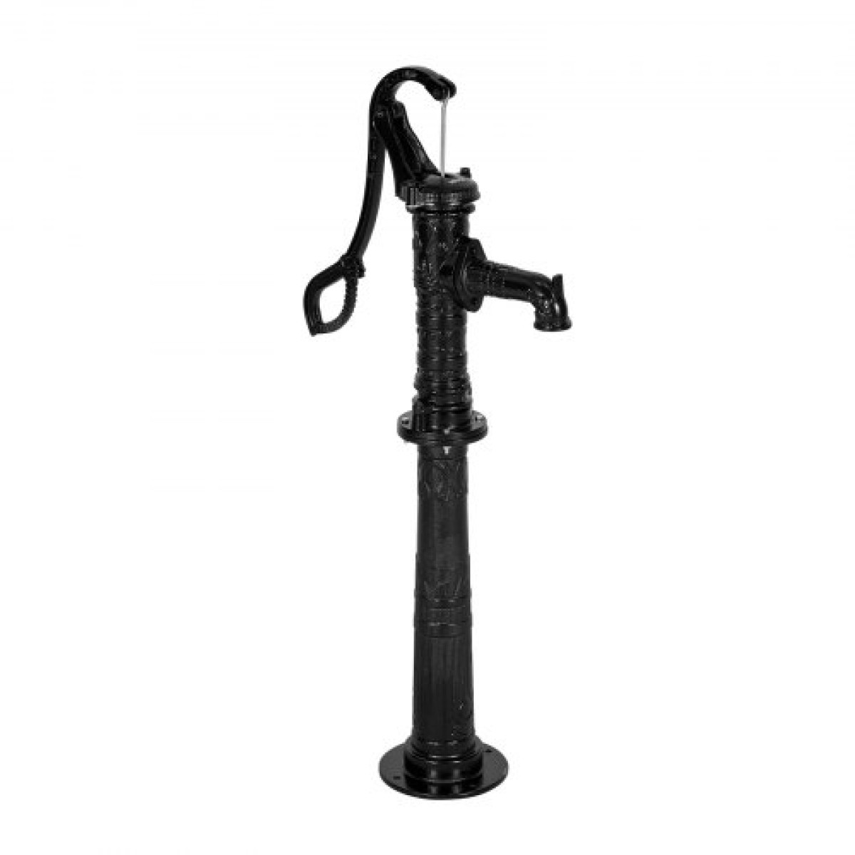 Αντλία VEVOR Well Hand Pitcher Pump, Max Lift 20 ft, Χειροκίνητη Αντλία Νερού από Αντίκες Χυτοσίδηρο με Βάση Ανύψωσης, NPT 1-1/4 σε σύνδεση, Εύκολη εγκατάσταση, για εξωτερικό κήπο, λίμνη, αυλή, αγρόκτημα, μαύρο