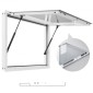 Παράθυρο παραχώρησης VEVOR 92x61 cm, Παράθυρο σέρβις σκελετού από κράμα αλουμινίου για φορτηγό τροφίμων, παράθυρο σερβιρίσματος έως 85 μοιρών με τέντα πόρτα και γάντζο, ανθεκτικό στο νερό της βροχής για ρυμουλκούμενα παραχώρησης