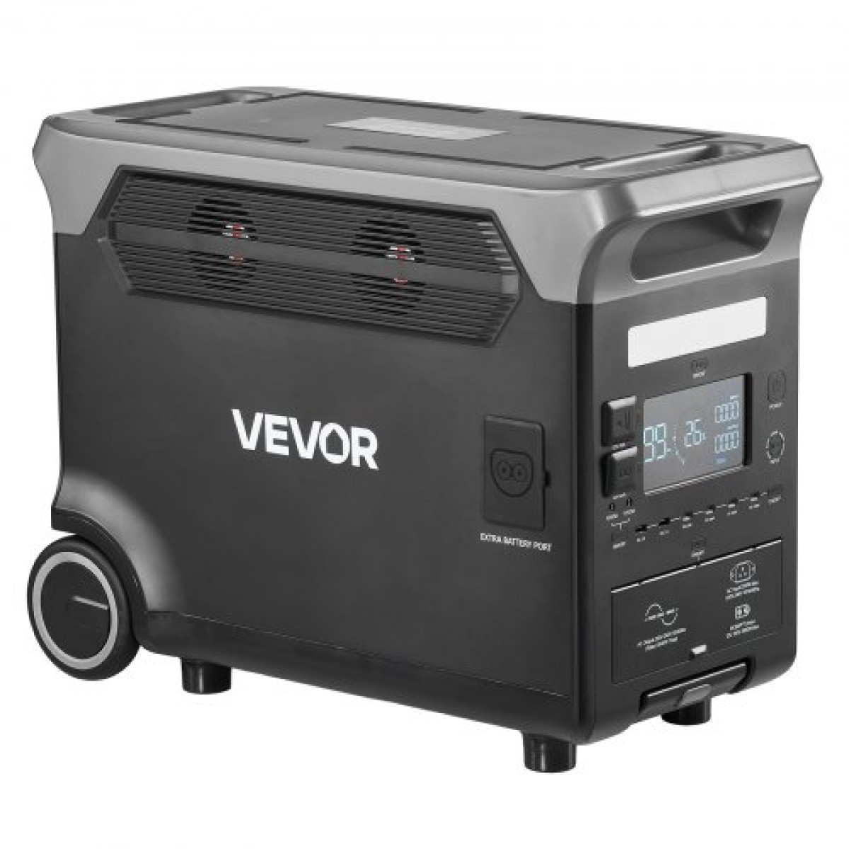 VEVOR Portable Power Station, 3600W 3840Wh Power Station ηλιακή γεννήτρια με 10 θύρες εξόδου & ρυθμιζόμενη ισχύ εισόδου, επεκτάσιμη εφεδρική μπαταρία LiFePO4 για Home Camping RV (ΔΕΝ περιλαμβάνεται ηλιακός πίνακας)
