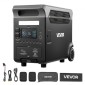 VEVOR Portable Power Station, 3600W 3840Wh Power Station ηλιακή γεννήτρια με 10 θύρες εξόδου & ρυθμιζόμενη ισχύ εισόδου, επεκτάσιμη εφεδρική μπαταρία LiFePO4 για Home Camping RV (ΔΕΝ περιλαμβάνεται ηλιακός πίνακας)