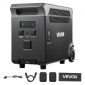 VEVOR Extra Battery for Portable Power Station, 3840Wh LiFePO4 Extra Expansion Battery με 3 θύρες εξόδου για οικιακή χρήση, υπαίθριο κάμπινγκ, οδικά ταξίδια, RVs, έκτακτες ανάγκες