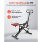 VEVOR Squat Machine, Deep Squat Rowing Machine για το σπίτι, Εύκολη εγκατάσταση και αναδιπλούμενος εξοπλισμός γυμναστικής, Glute Trainer Machine με ρυθμιζόμενη αντίσταση 12 Gear, Glutes & Leg Home Workout Machine, Μαύρο