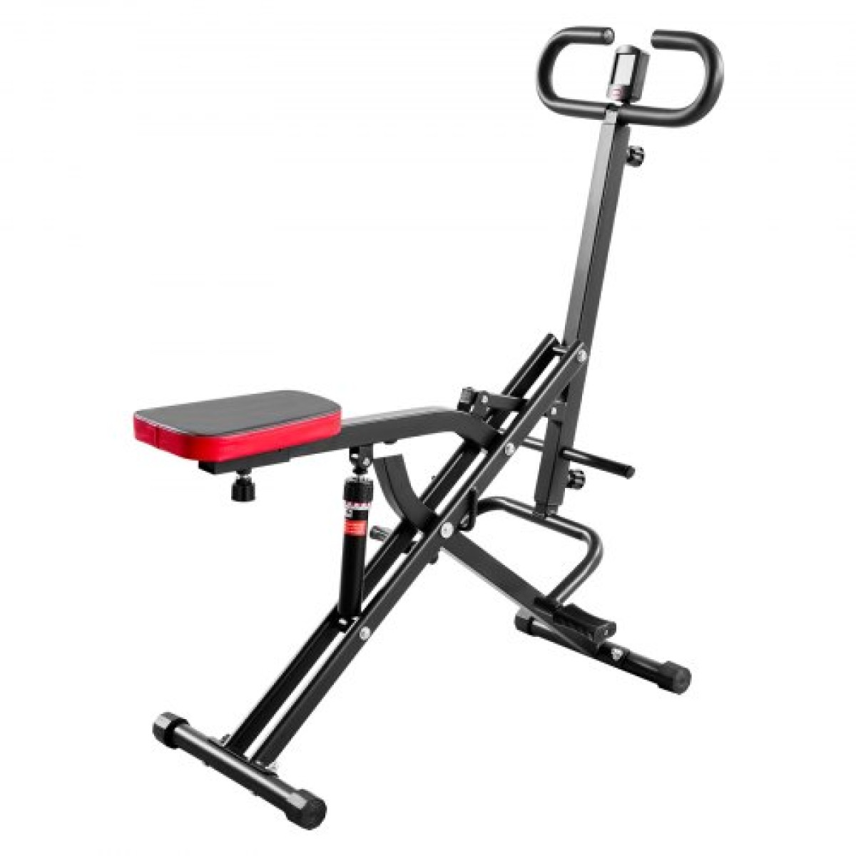 VEVOR Squat Machine, Deep Squat Rowing Machine για το σπίτι, Εύκολη εγκατάσταση και αναδιπλούμενος εξοπλισμός γυμναστικής, Glute Trainer Machine με ρυθμιζόμενη αντίσταση 12 Gear, Glutes & Leg Home Workout Machine, Μαύρο