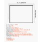 VEVOR Motorized Projector Screen, 3048 mm 4:3 1080 HD Electric Projector Screen, Wall Mounted Projection Dispaly Projector with Remote Control, Automatic Screen Movie for Family Home Office Theatre