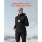 Γυναικείο μπουφάν VEVOR Θερμαινόμενο Fleece, Θερμαινόμενο Φούτερ με 7,4V 16000mAh Rechargeable Power Bank Pack, 6 Ζώνες Θέρμανσης, 3 Επίπεδα Θερμοκρασίας, 3h/6h/10h Warmth, για Χειμερινό Υπαίθριο Κάμπινγκ, Μαύρο