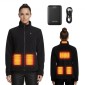 Γυναικείο μπουφάν VEVOR Θερμαινόμενο Fleece, Θερμαινόμενο Φούτερ με 7,4V 16000mAh Rechargeable Power Bank Pack, 6 Ζώνες Θέρμανσης, 3 Επίπεδα Θερμοκρασίας, 3h/6h/10h Warmth, για Χειμερινό Υπαίθριο Κάμπινγκ, Μαύρο