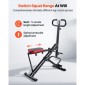 VEVOR Squat Machine, Deep Squat Rowing Machine για το σπίτι, Εύκολη ρύθμιση και αναδιπλούμενος εξοπλισμός γυμναστικής, Glute Trainer Machine με 3 ταινίες υψηλής αντοχής, Glutes & Leg Machine Workout Home, Μαύρο