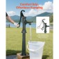 Αντλία VEVOR Well Hand Pitcher Pump, Max Lift 20 ft, Χειροκίνητη Αντλία Νερού από Αντίκες Χυτοσίδηρο με Βάση Ανύψωσης, NPT 1-1/4 σε σύνδεση, Εύκολη εγκατάσταση, για εξωτερικό κήπο, λίμνη, αυλή, αγρόκτημα, πράσινο