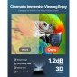 VEVOR Motorized Projector Screen, 1829 mm 4:3 1080 HD Electric Projection Screen, Wall Mounted Projection Dispaly Projector with Remote Control, Automatic Screen Movie for Family Home Office Theatre