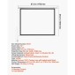 VEVOR Motorized Projector Screen, 1829 mm 4:3 1080 HD Electric Projection Screen, Wall Mounted Projection Dispaly Projector with Remote Control, Automatic Screen Movie for Family Home Office Theatre
