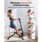 VEVOR Squat Machine, Deep Squat Rowing Machine για το σπίτι, Εύκολη ρύθμιση & αναδιπλούμενος εξοπλισμός γυμναστικής, Glute Trainer Machine με 2 ζώνες υψηλής αντοχής, Glutes & Leg Machine Workout Home, Μαύρο