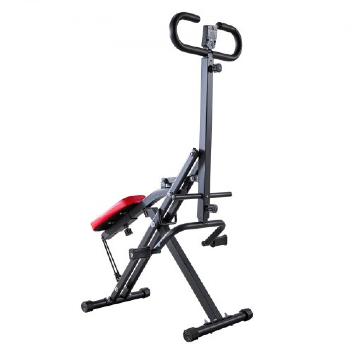 VEVOR Squat Machine, Deep Squat Rowing Machine για το σπίτι, Εύκολη ρύθμιση & αναδιπλούμενος εξοπλισμός γυμναστικής, Glute Trainer Machine με 2 ζώνες υψηλής αντοχής, Glutes & Leg Machine Workout Home, Μαύρο