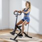VEVOR Squat Machine, Deep Squat Rowing Machine για το σπίτι, Εύκολη ρύθμιση & αναδιπλούμενος εξοπλισμός γυμναστικής, Glute Trainer Machine με 2 ζώνες υψηλής αντοχής, Glutes & Leg Machine Workout Home, Μαύρο