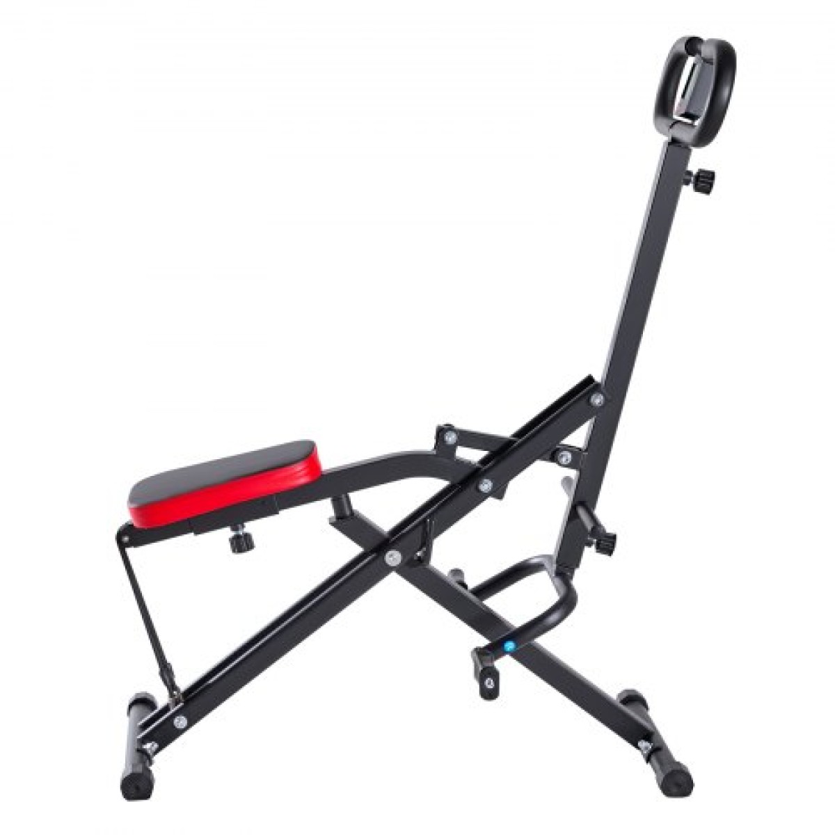 VEVOR Squat Machine, Deep Squat Rowing Machine για το σπίτι, Εύκολη ρύθμιση & αναδιπλούμενος εξοπλισμός γυμναστικής, Glute Trainer Machine με 2 ζώνες υψηλής αντοχής, Glutes & Leg Machine Workout Home, Μαύρο