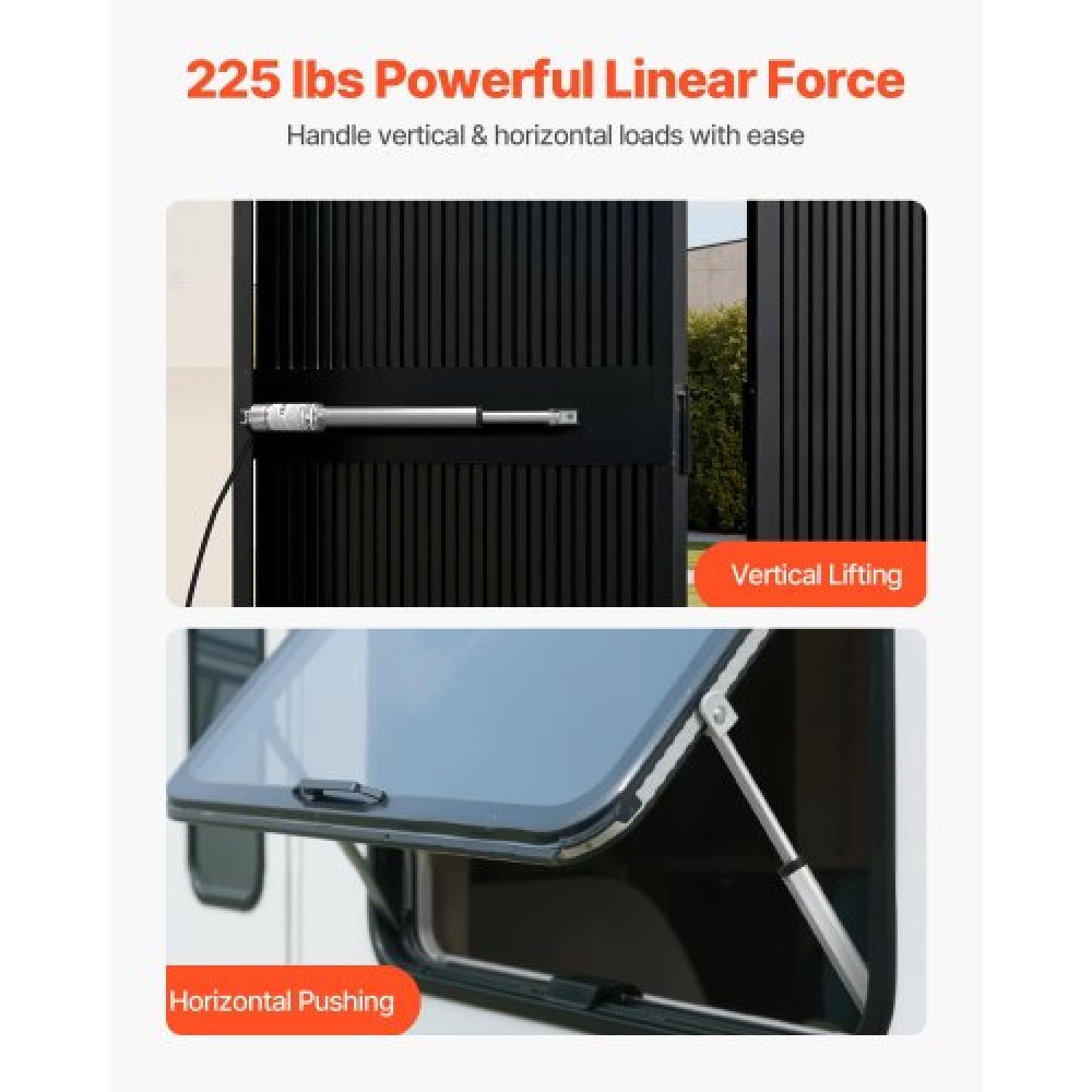 VEVOR 12V Linear Actuator, 203.2mm Stroke 15mm/s High-Speed 1000N Linear Motion Actuator - with IP54 Protection & Mounting Bracket for Lift Desk, Recliner Chairs, Window Door Opener