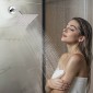 Σετ βρύσης VEVOR, Θερμοστατικό σύστημα ντους οροφής 305 mm με κεφαλή επιτοίχιας βάσης 152 mm και σπρέι χειρός 2 σε 1, ορειχάλκινη βαλβίδα διπλής κεφαλής βροχής 3 λειτουργιών και κιτ περιποίησης, Chrome