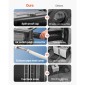 VEVOR Diesel Heater, 5-8KW, DC 12V/24V, All in One Portable Diesel Air Heater with Bluetooth APP Control, Remote Control and LCD Screen, Trolley Design, 5 L Fuel Rezer for Trucks, Vans, RVs, Campers