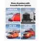 VEVOR Diesel Heater, 5-8KW, DC 12V/24V, All in One Portable Diesel Air Heater with Bluetooth APP Control, Remote Control and LCD Screen, Trolley Design, 5 L Fuel Rezer for Trucks, Vans, RVs, Campers