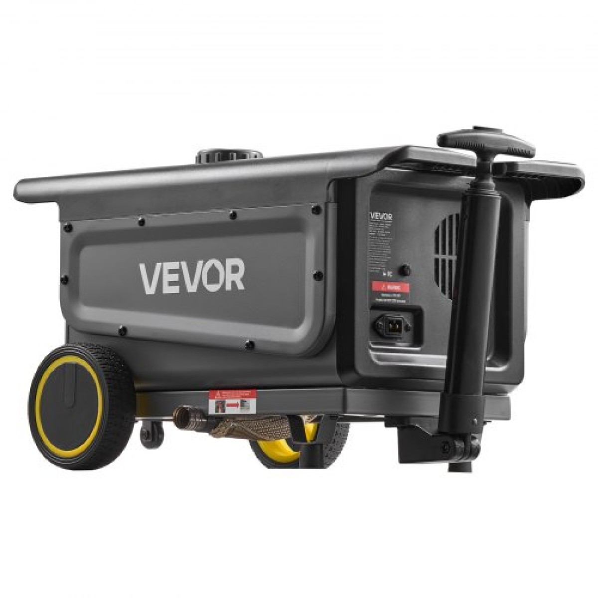 VEVOR Diesel Heater, 5-8KW, DC 12V/24V, All in One Portable Diesel Air Heater with Bluetooth APP Control, Remote Control and LCD Screen, Trolley Design, 5 L Fuel Rezer for Trucks, Vans, RVs, Campers