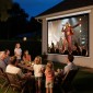 VEVOR Manual Projector Screen, 1829 mm 4:3 4K 1080 HD Retractable Pull Down Screen Projector, Wall Mounted Movie Projection with Pull Rope, Portable Display Projetoin for Family Home Office Theatre