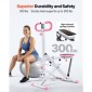 VEVOR Squat Machine, Deep Squat Rowing Machine για το σπίτι, Εύκολη ρύθμιση & αναδιπλούμενος εξοπλισμός γυμναστικής, Glute Trainer Machine με 3 ταινίες υψηλής αντοχής, Glutes & Leg Home Workout Machine, Λευκό