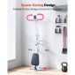VEVOR Squat Machine, Deep Squat Rowing Machine για το σπίτι, Εύκολη ρύθμιση & αναδιπλούμενος εξοπλισμός γυμναστικής, Glute Trainer Machine με 3 ταινίες υψηλής αντοχής, Glutes & Leg Home Workout Machine, Λευκό